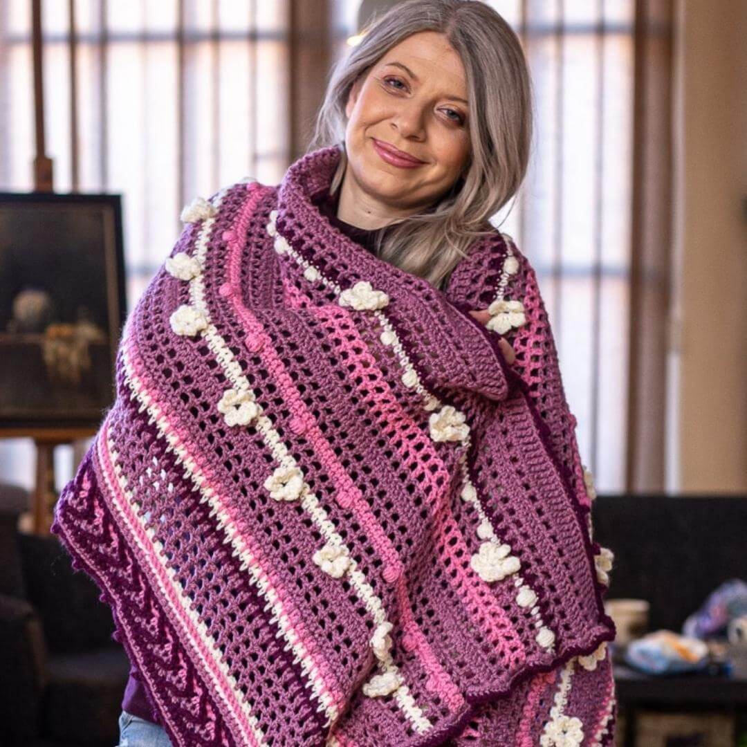 Spring Crochet Wrap pattern