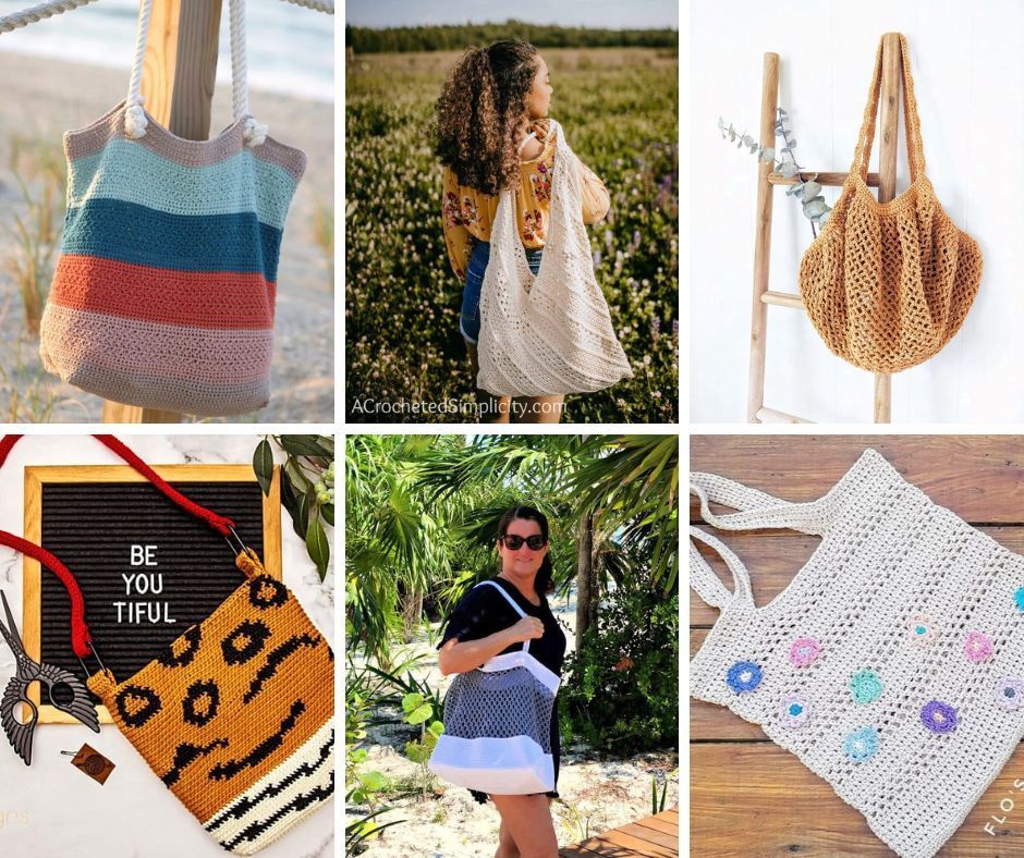 25 Free Crochet Tote Bag Patterns to Make