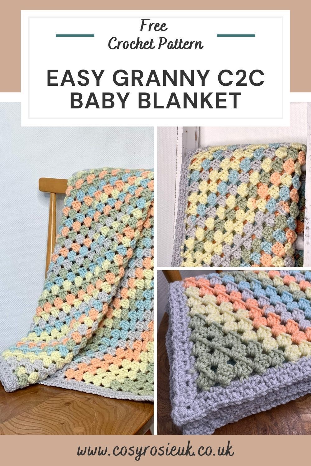 Easy crochet baby blanket free