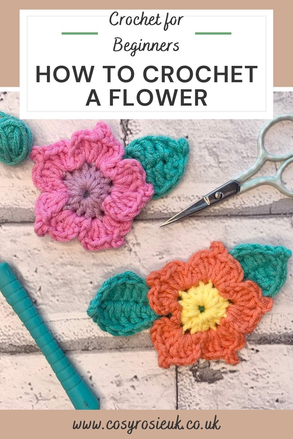 How to crochet a flower for beginners