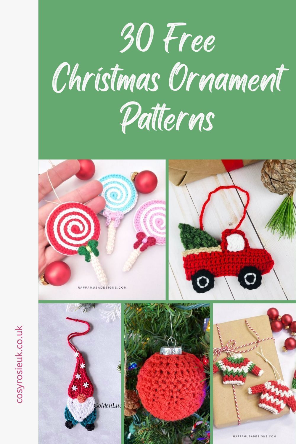 30 Free Crochet Christmas Ornament Patterns