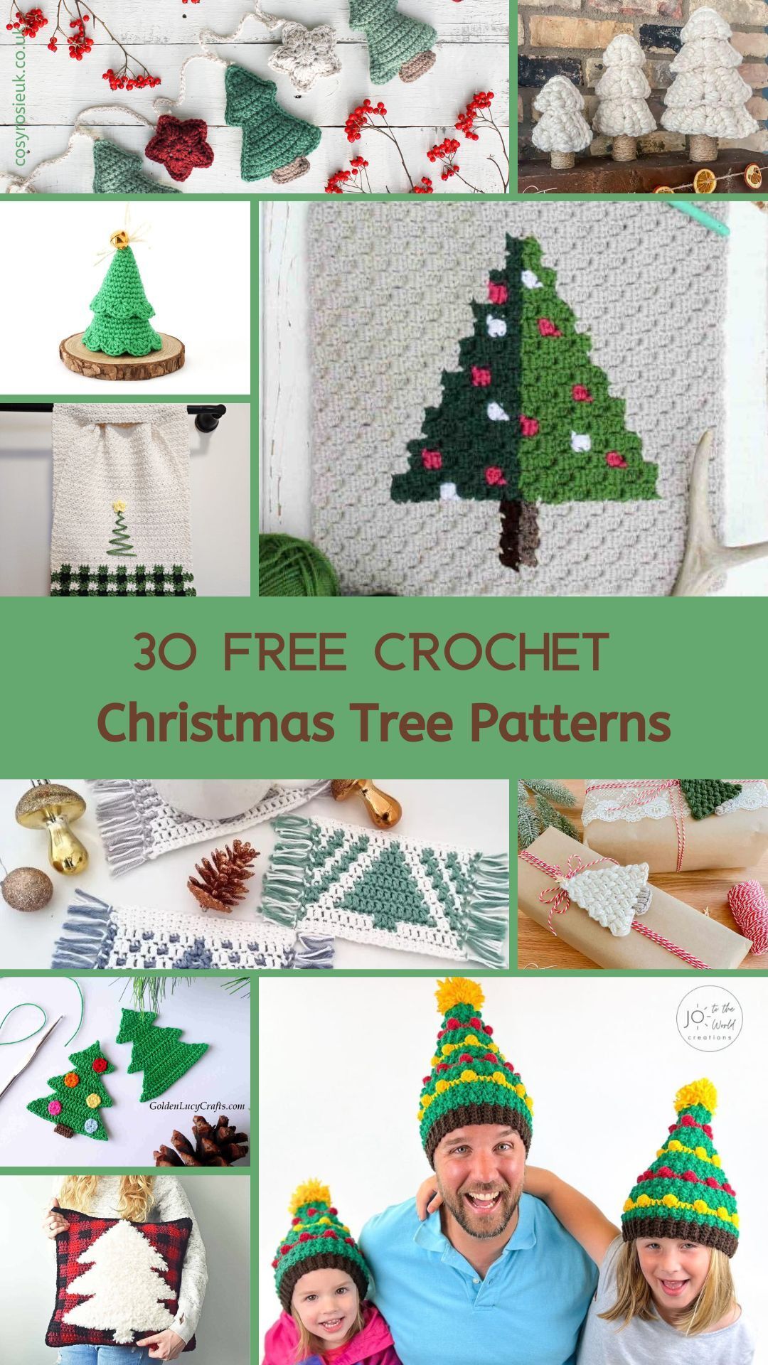 30 Free Crochet Christmas Tree Patterns