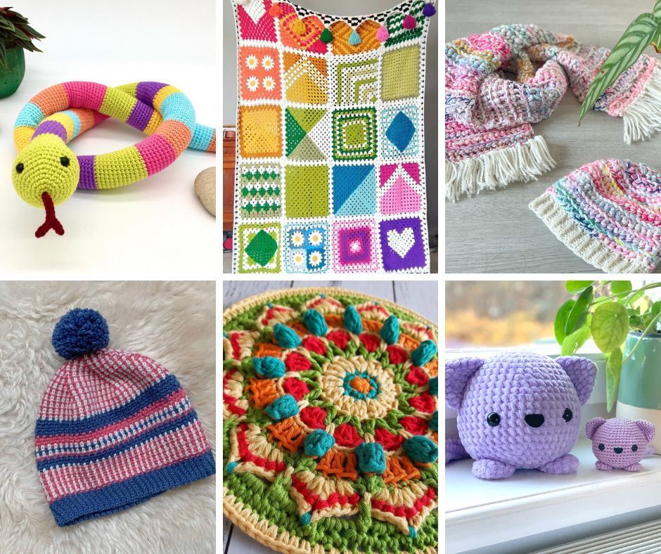 50+ Free Scrap Yarn Crochet Projects to use up your stash