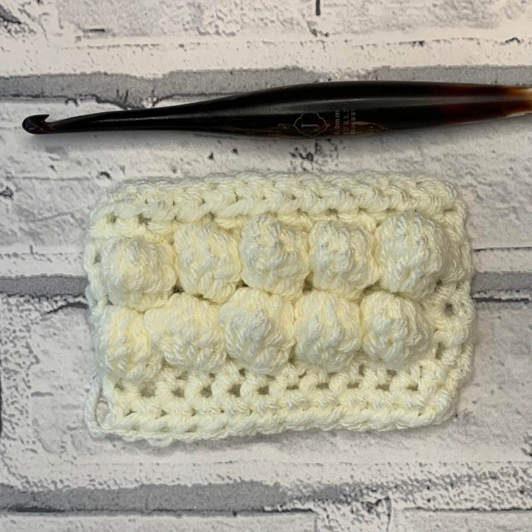 How to crochet a big bobble stitch