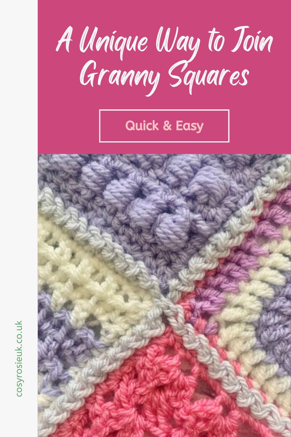 A unique way to join granny squares
