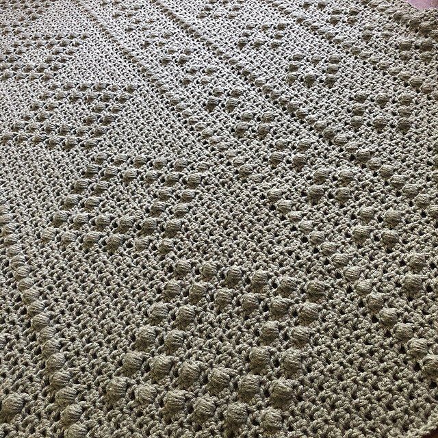 Textured Crochet Blanket