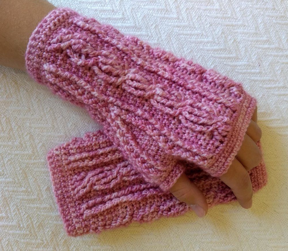Crochet Ideas Fingerless Gloves