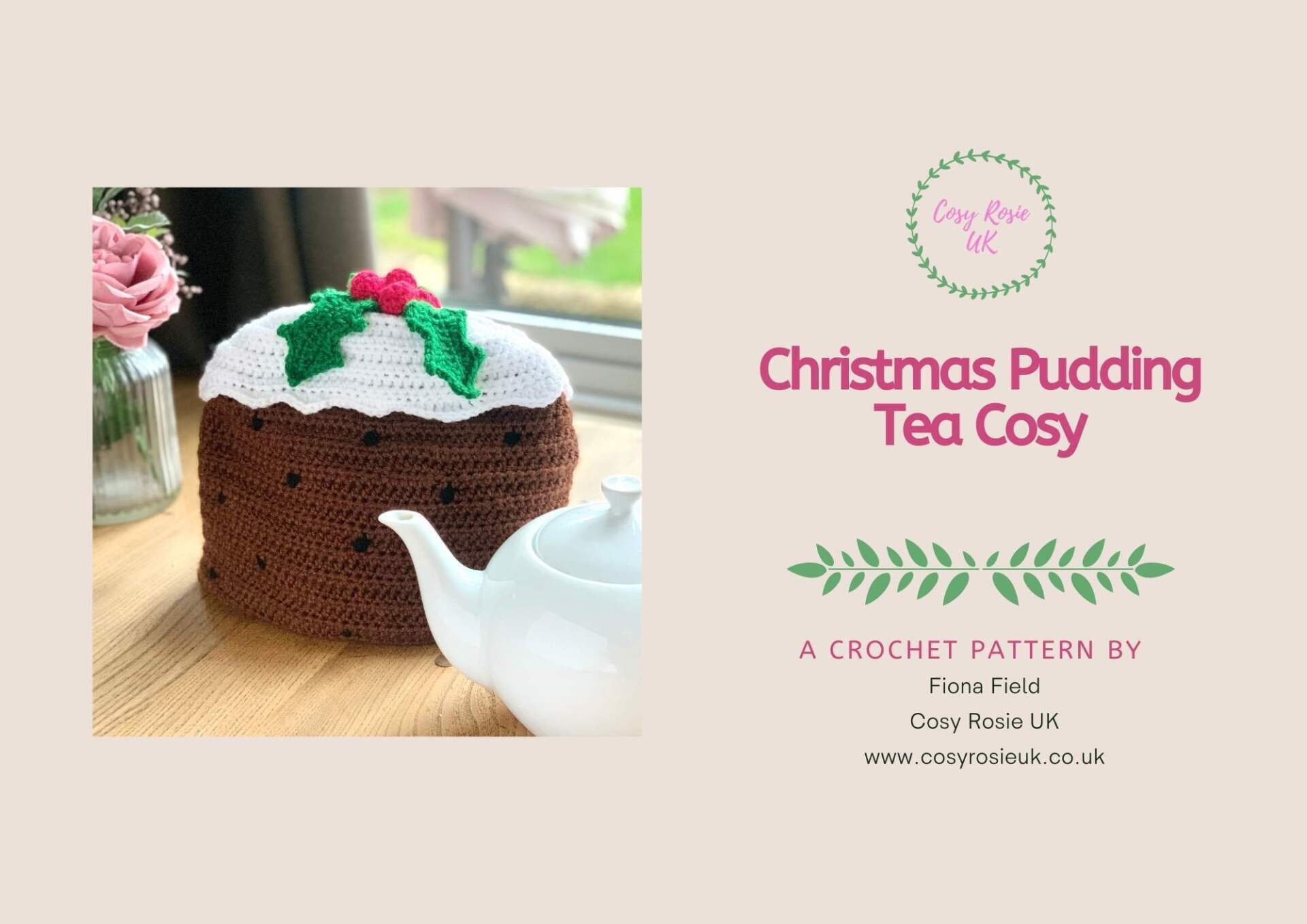 Christmas Teapot Cozy Crochet Pattern