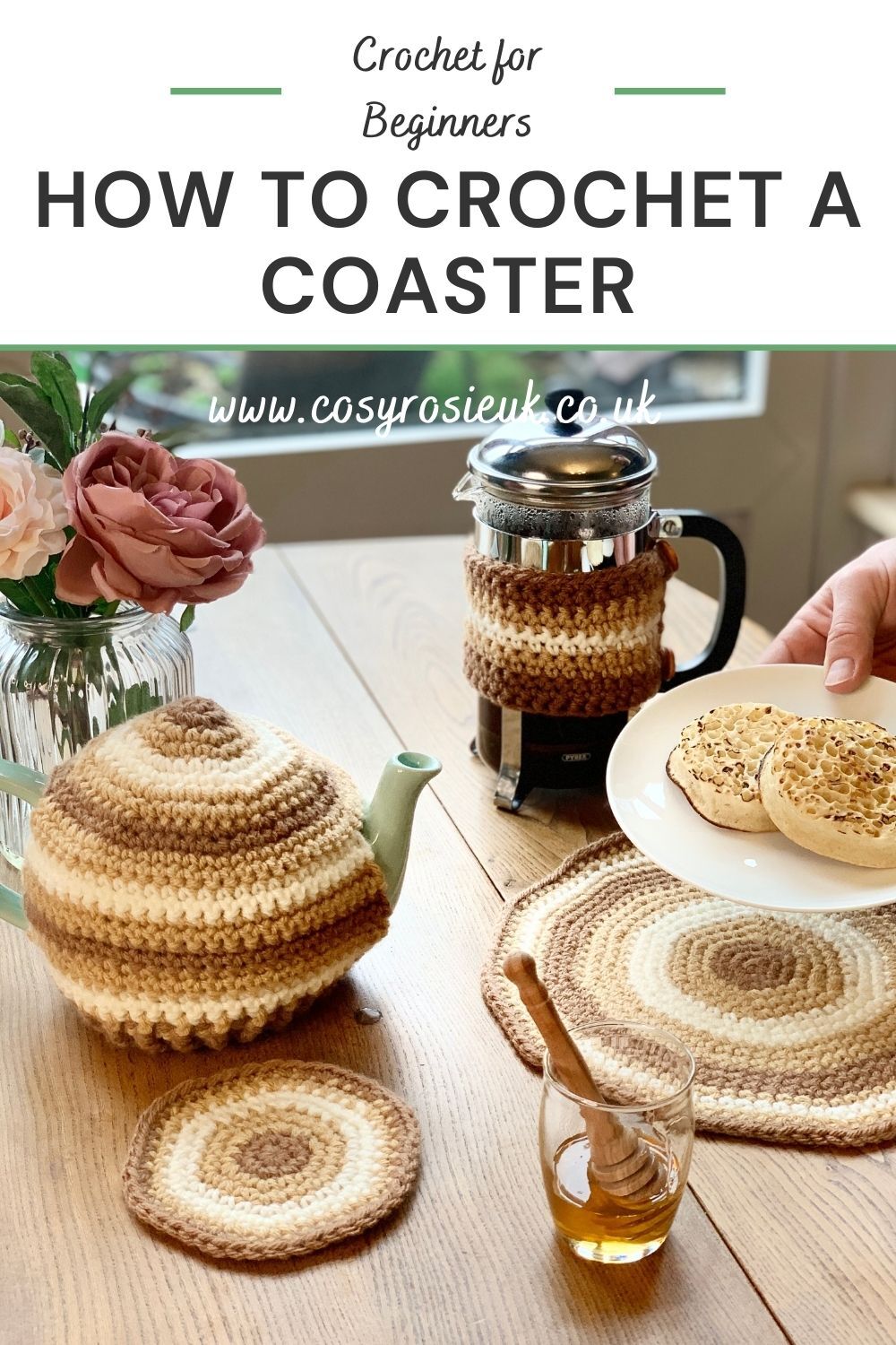 How to crochet a coaster