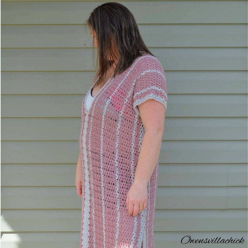 Crochet beach dress cover up pattern