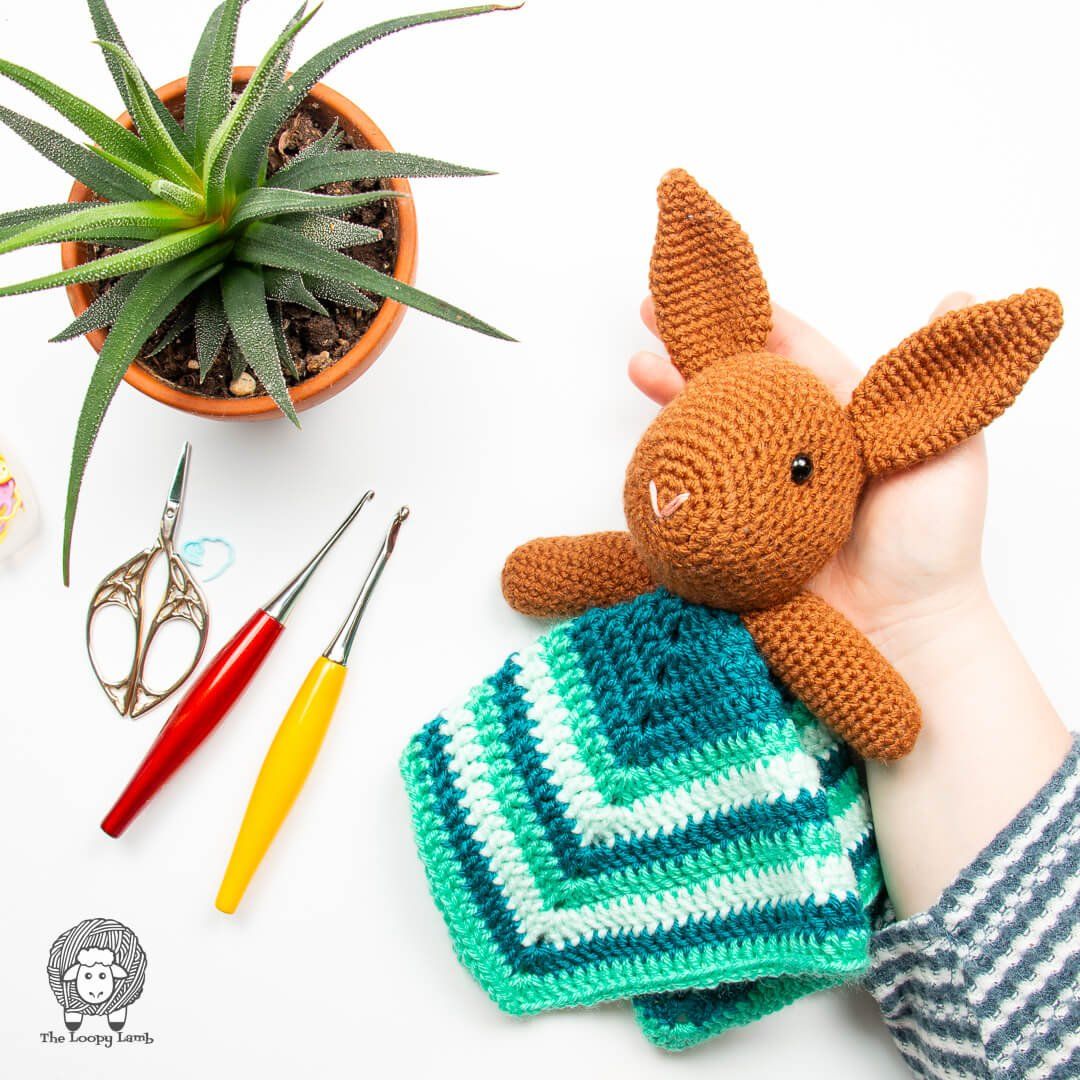 Easter Bunny Crochet Lovey