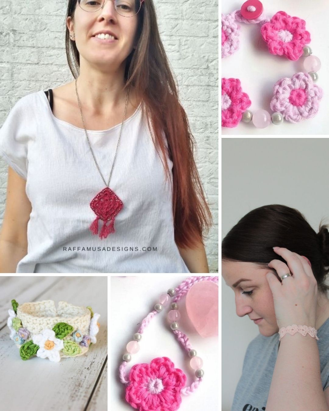 Crochet jewelry patterns for festival outfits