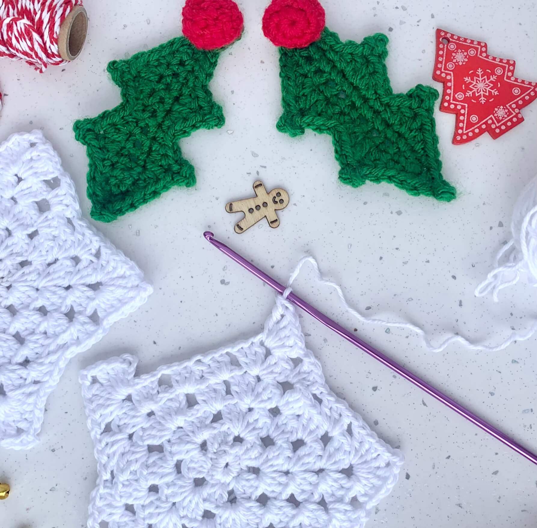 How to crochet a 5 point Granny Star