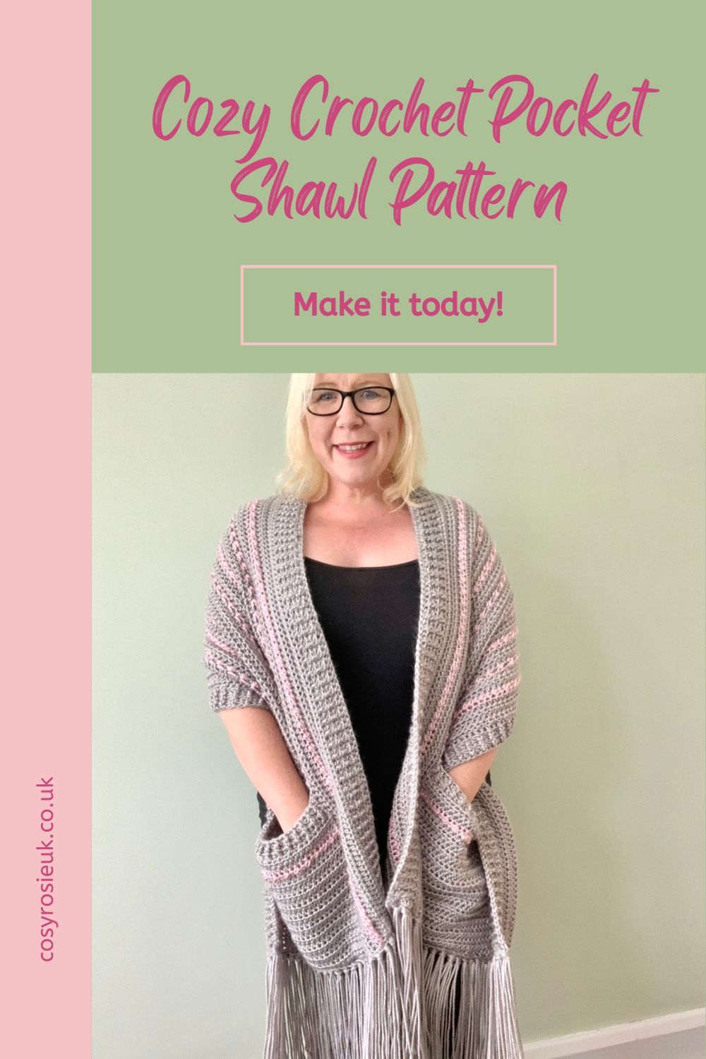 Crochet Pocket Shawl Pattern