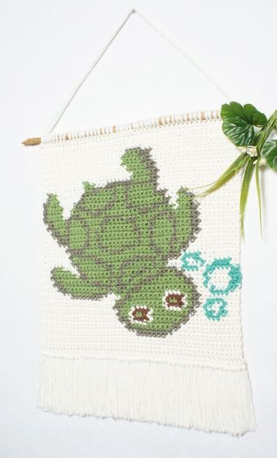 Crochet Sea Turtle Wall Hanging Pattern