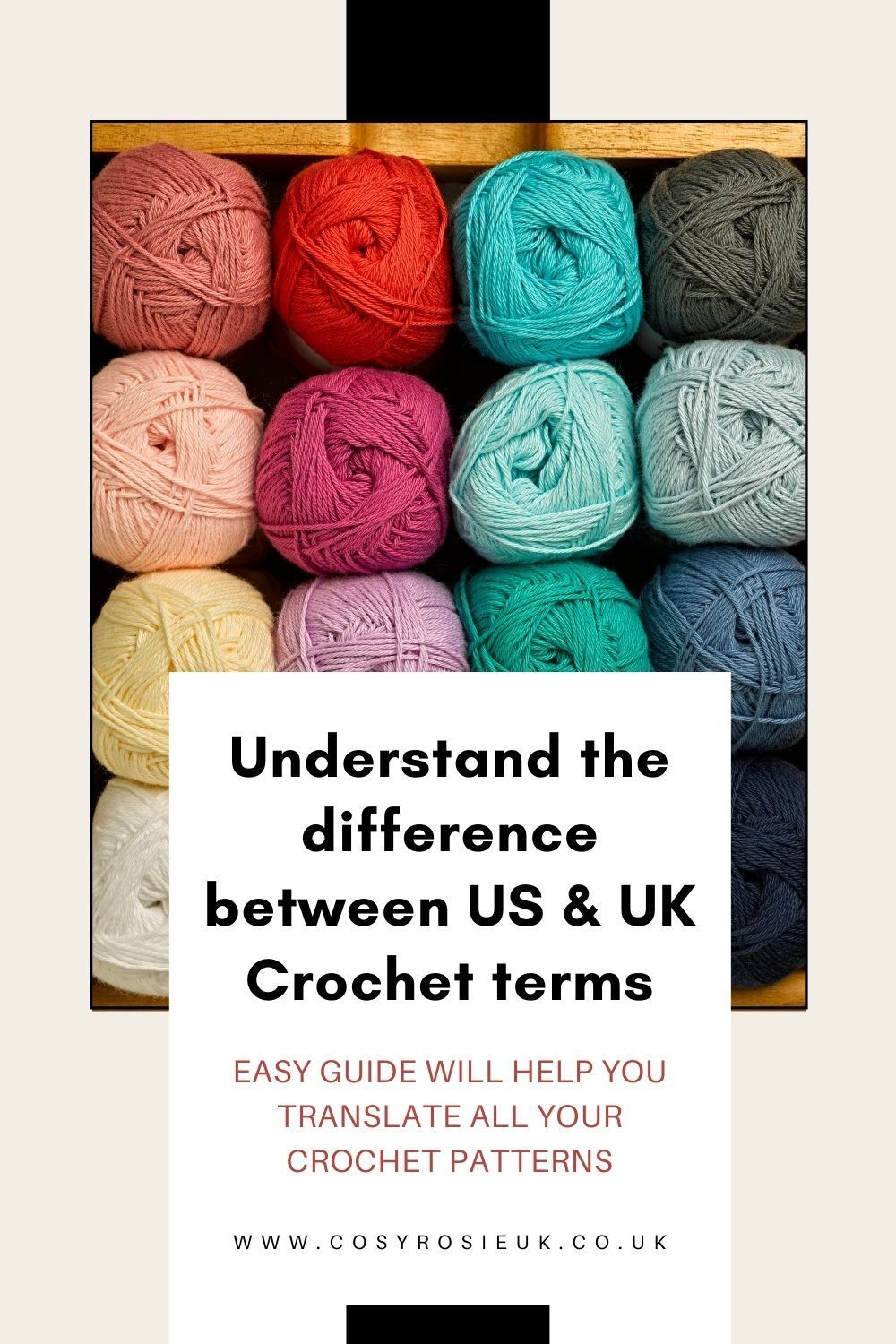 Understand the difference between US & UK crochet terms