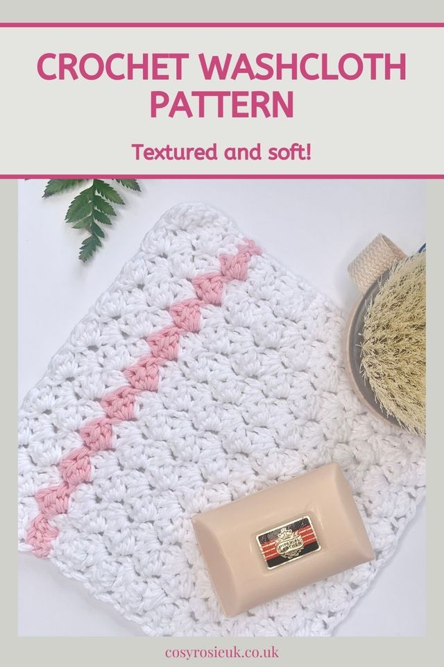 Beginner Cotton Crochet Washcloth Tutorial - Easy 
