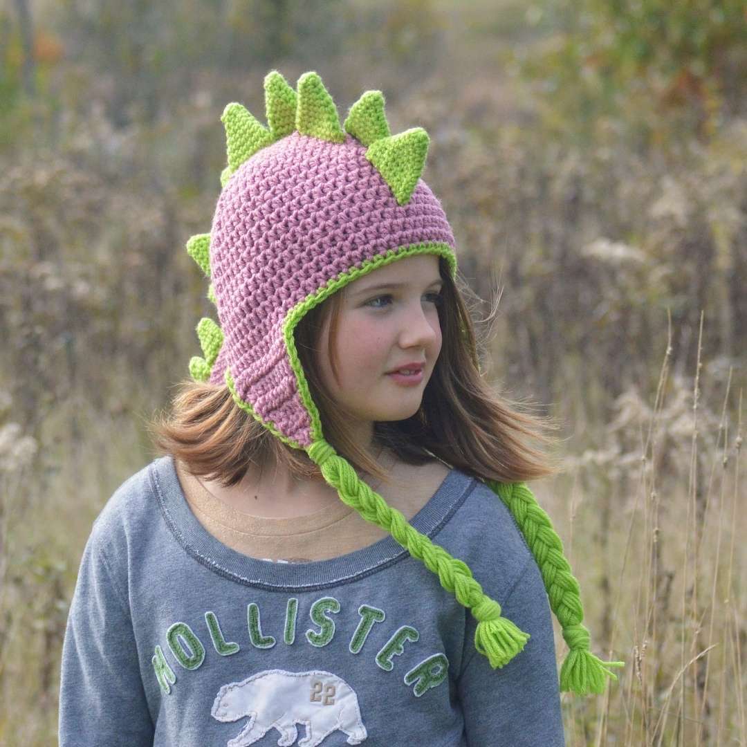Crochet Dinosaur hat pattern