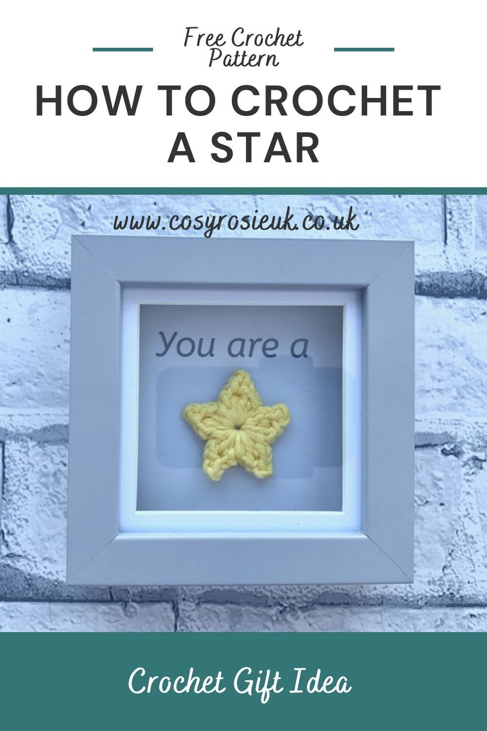 Crochet a star gift idea