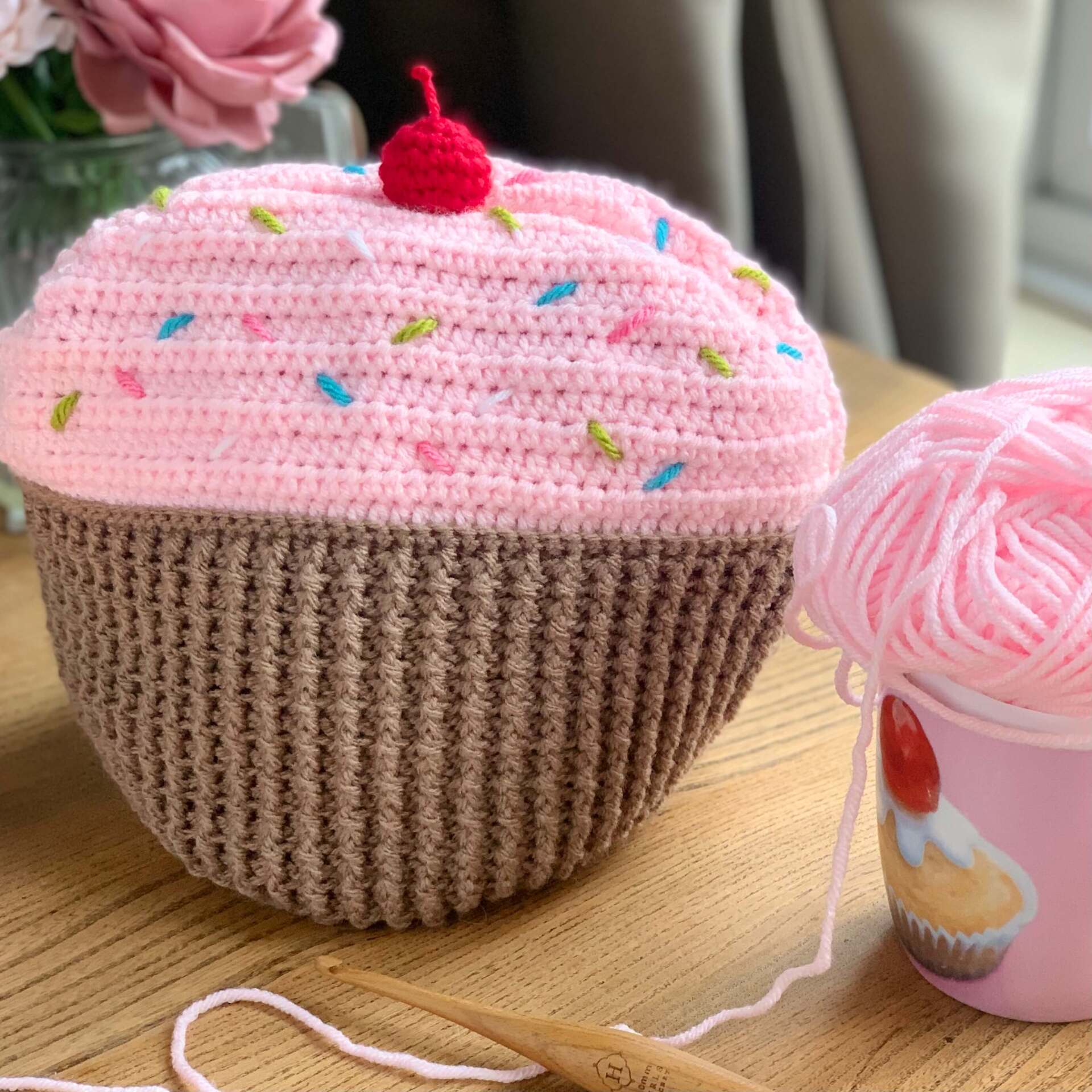 Crochet Cupcake Teapot Cozy Crochet Pattern