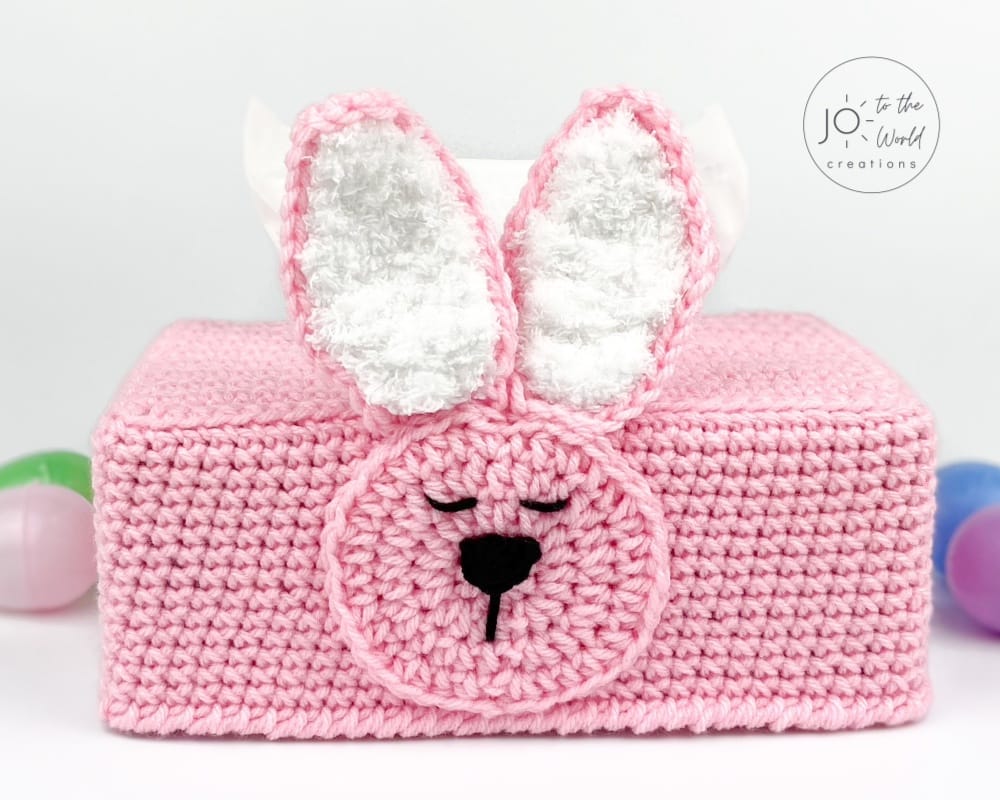 Crochet Bunny Tissue Box Cover