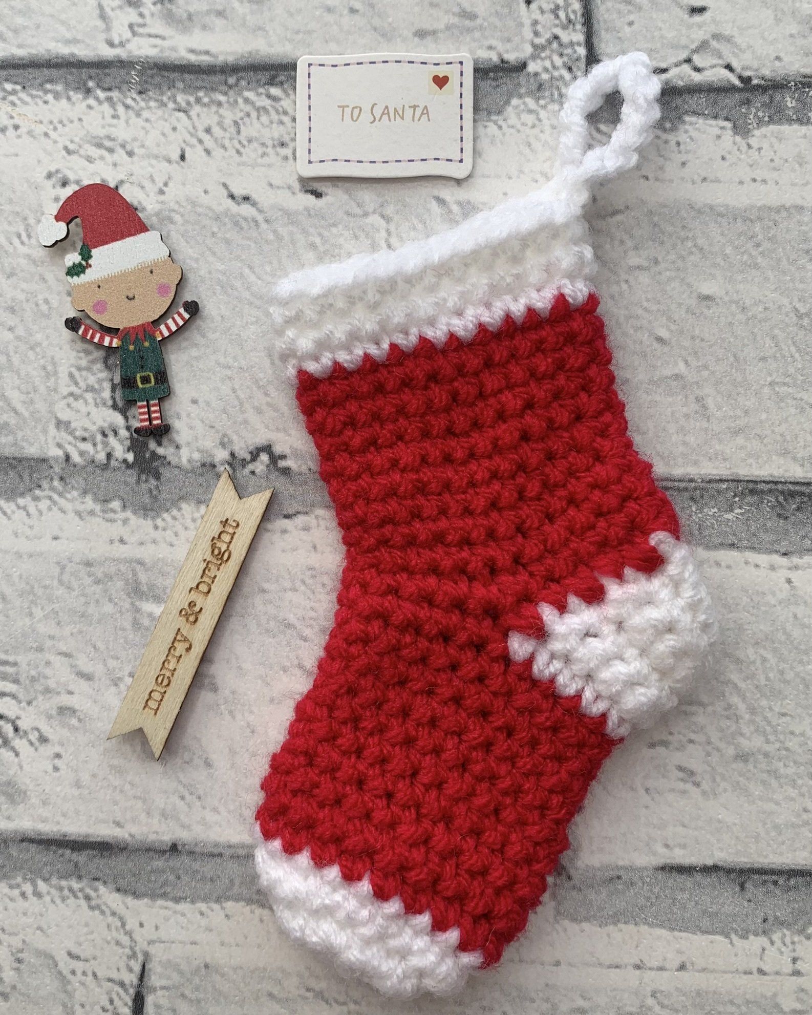 Easy Crochet Stocking Pattern using Single Crochet