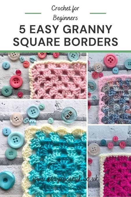 5 easy granny square borders
