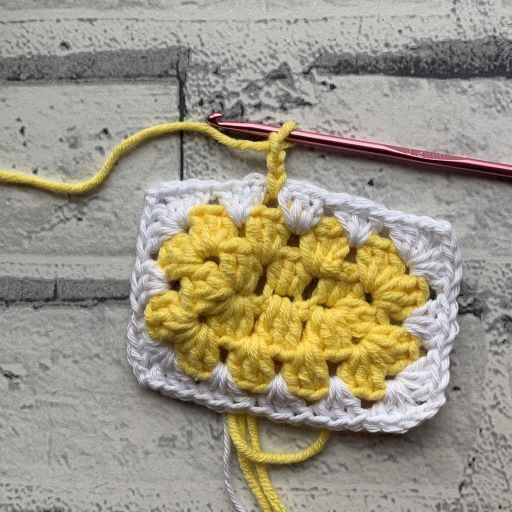 How to Crochet a Granny Square Coaster