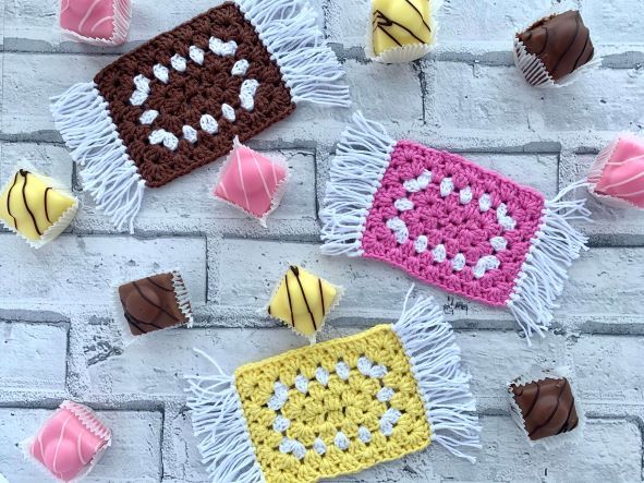 Easy Beginner crochet coaster pattern free