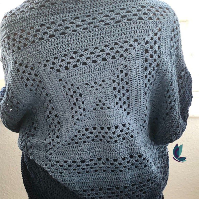 Easy crochet cocoon cardigan pattern