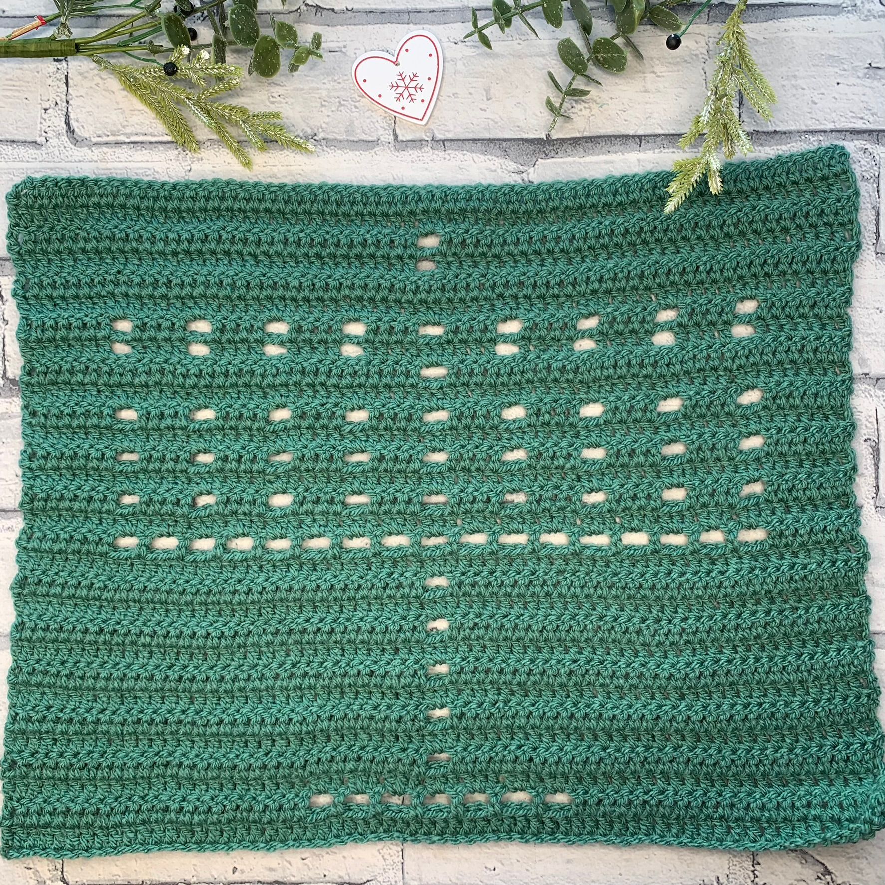 Hanukkah Menorah Filet Crochet Pattern