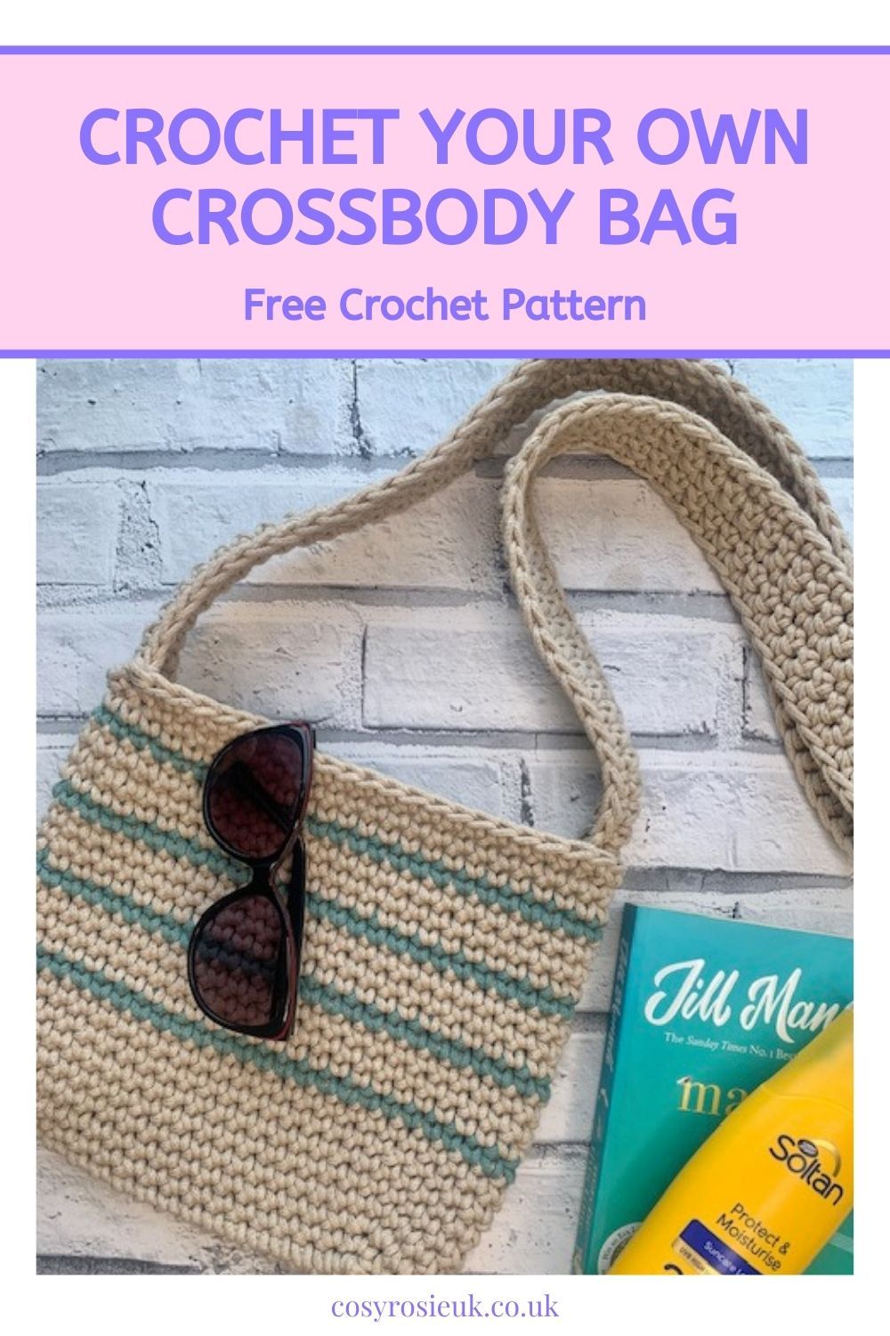 Easy Sturdy Crochet Crossbody Bag Pattern for beginners