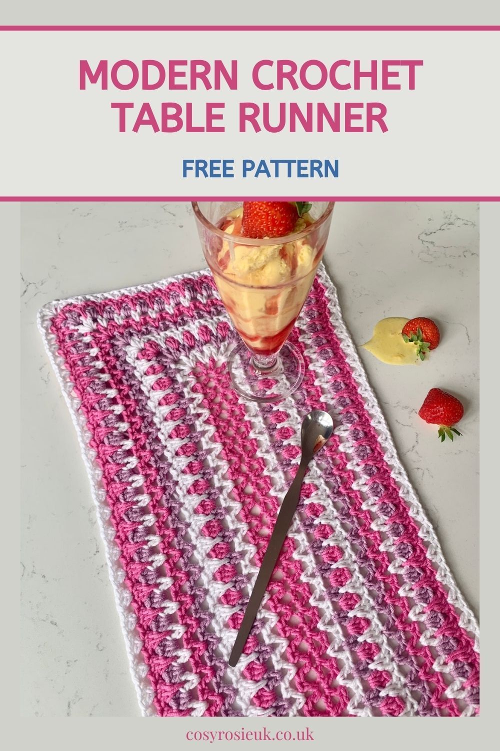 Free Crochet Table Runner Pattern modern crochet table runner