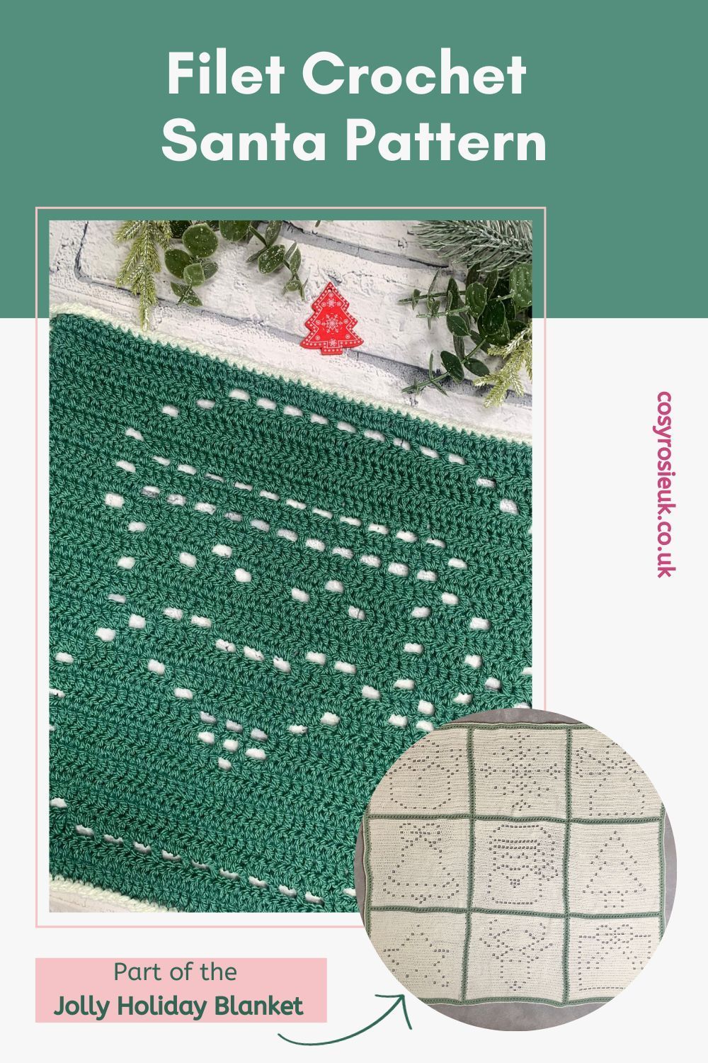 Filet Crochet Santa Free Pattern