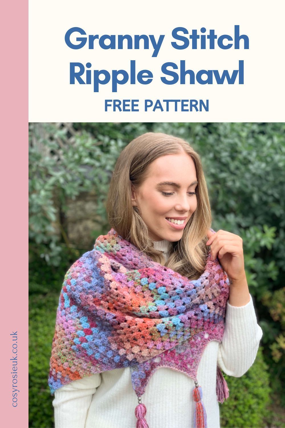 Free Granny Ripple Crochet Shawl Pattern