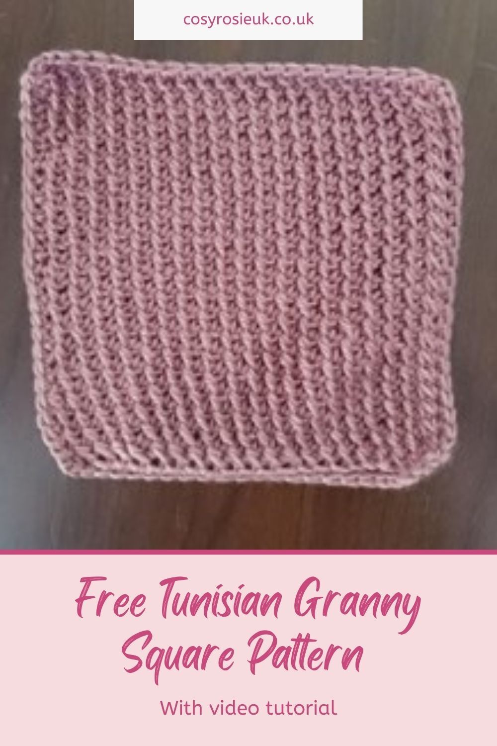 Free tunisian granny square pattern for beginners