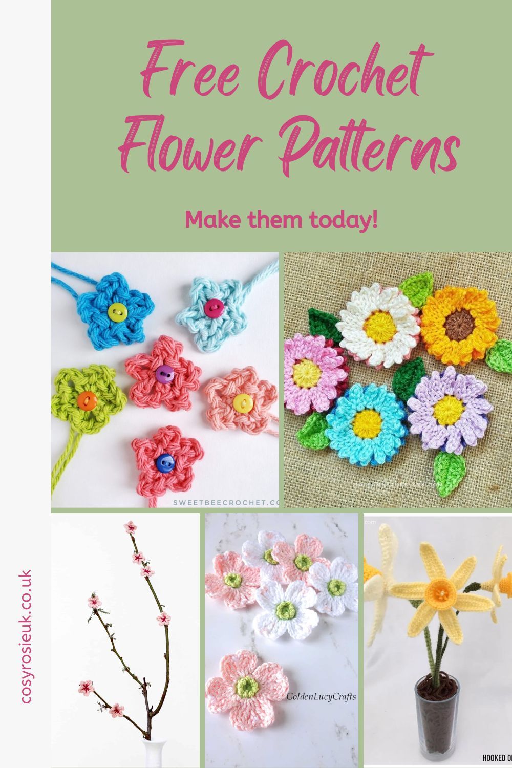 Free Crochet Flower patterns