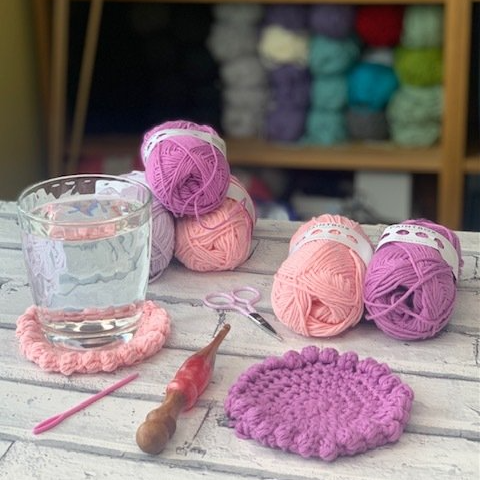 free crochet coaster pattern
