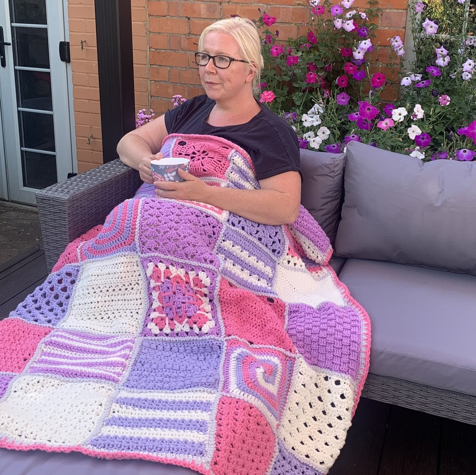 Easy Crochet Granny Square Blanket