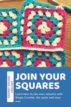 Granny Square Crochet joining squares