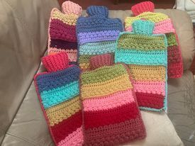 Crochet Hot water bottle covers