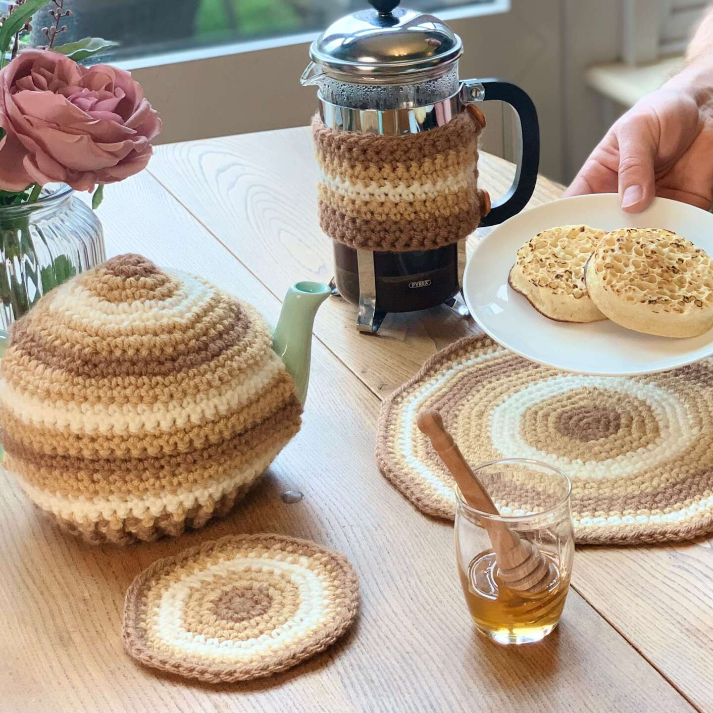 what to make with cotton yarn - coasters