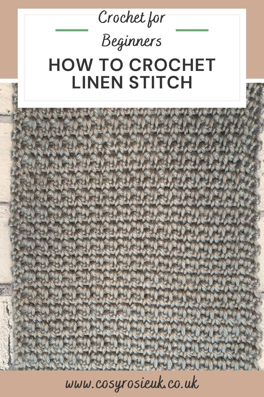 How to crochet linen stitch