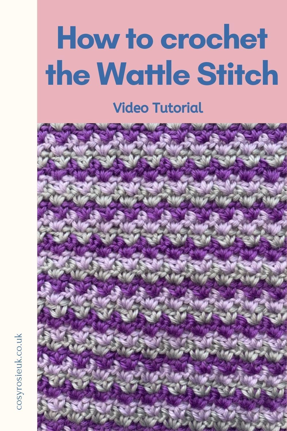 How to crochet the wattle stitch crochet