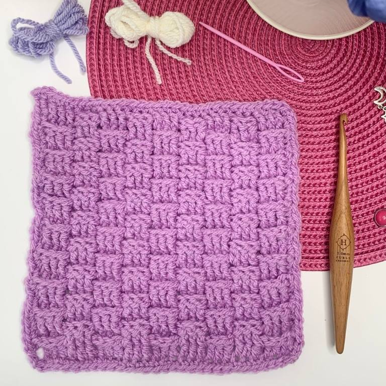 How to crochet the basketweave stitch