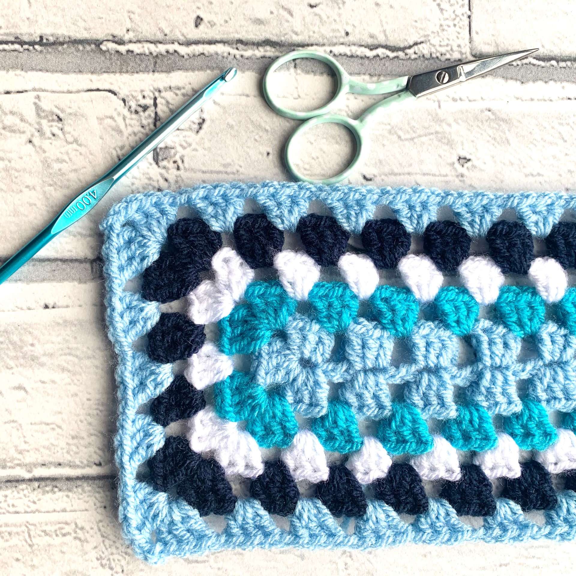 Rectangular Granny Square Free Crochet Pattern - Vrogue