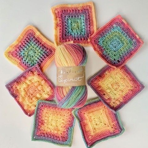 Crochet Mood Granny Square Blanket In The Mood