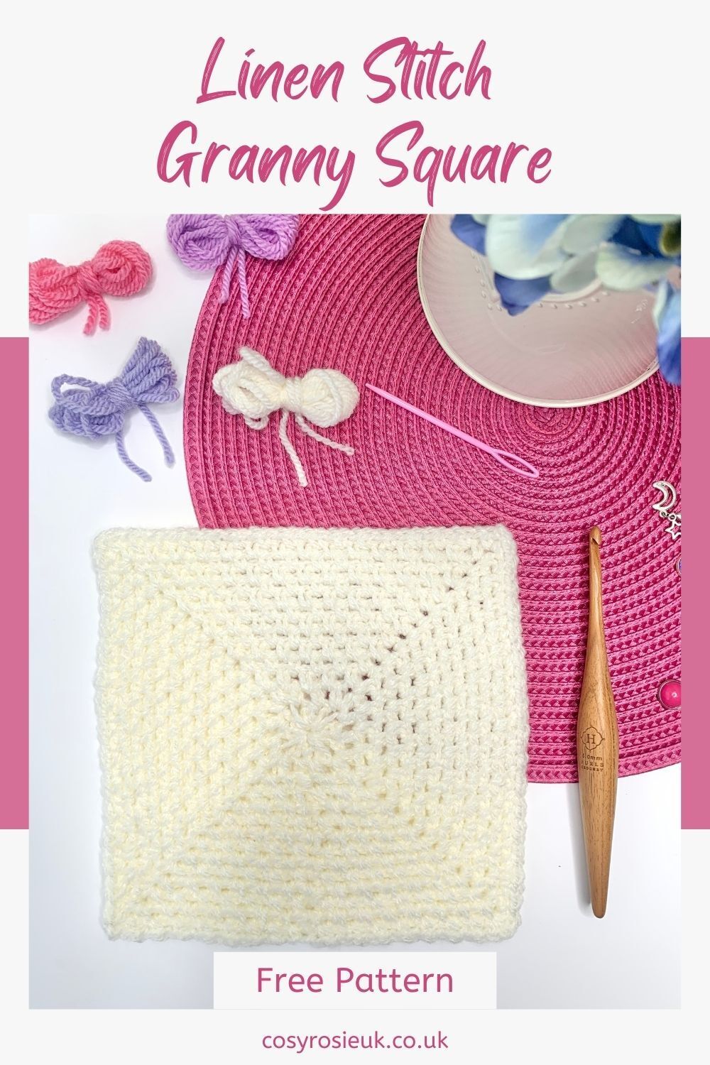 How to crochet the linen stitch in the round