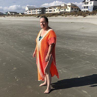 Crochet beach cover up dress pattern