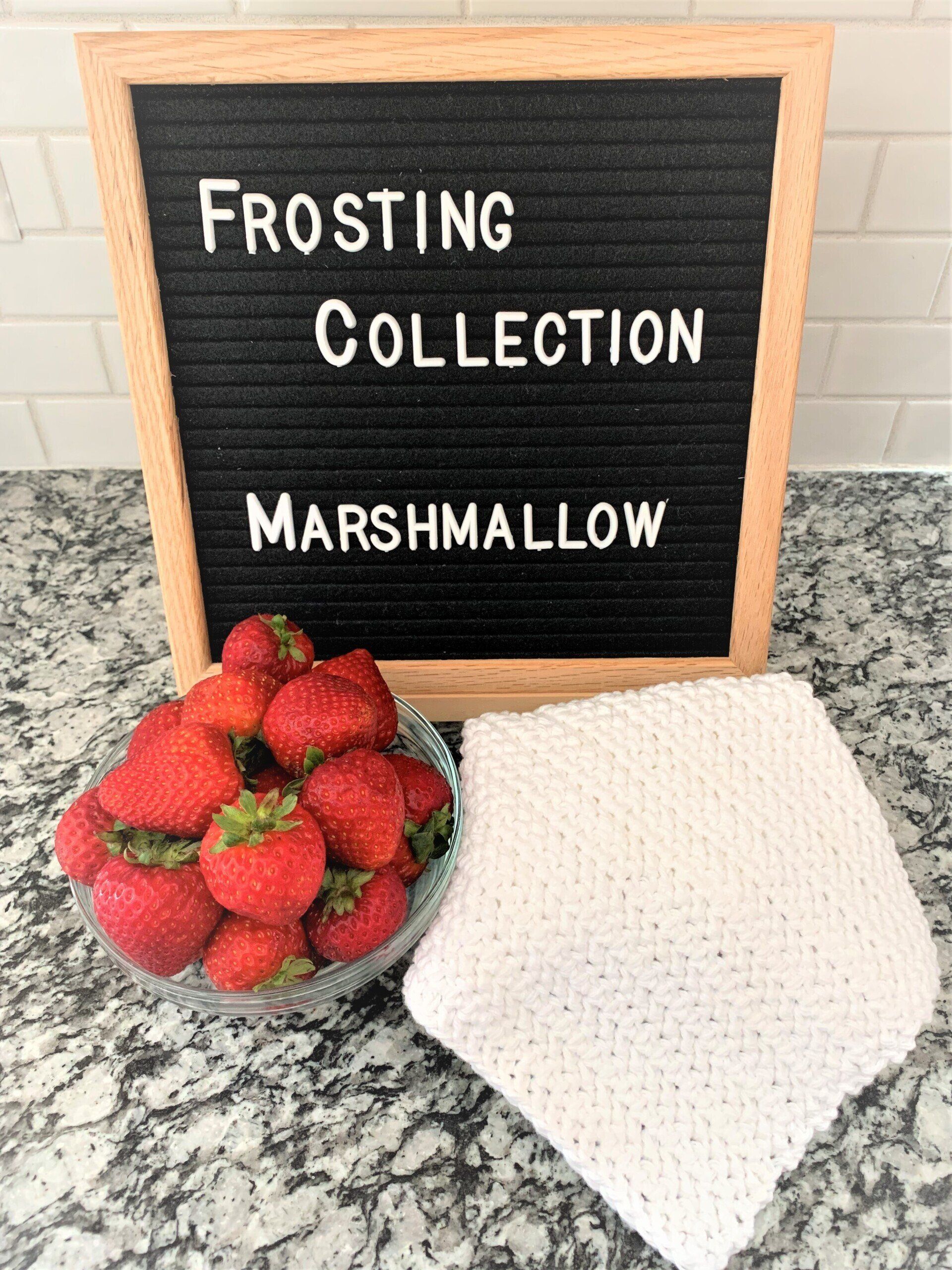 Crochet Marshmallow Dishcloth
